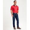 imageMens Golf Polo Shirts Dry Fit Performance Moisture Wicking Casual Print Golf Shirts for Men BreathableRed Polka Dot