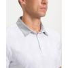 imageMens Golf Polo Shirts Dry Fit Performance Moisture Wicking Casual Print Golf Shirts for Men BreathableWhite Rhombus