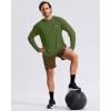 imageMens Sun Protection Shirts UPF 50 Rash Guard for Men Swim Long Sleeve Hiking Fishing Athletic Workout ShirtArmy Green Compass