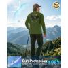 imageMens Sun Protection Shirts UPF 50 Rash Guard for Men Swim Long Sleeve Hiking Fishing Athletic Workout ShirtArmy Green Compass