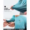 imageMens Sun Protection Shirts UPF 50 Rash Guard for Men Swim Long Sleeve Hiking Fishing Athletic Workout ShirtGreen Coconut Tree