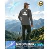imageMens Sun Protection Shirts UPF 50 Rash Guard for Men Swim Long Sleeve Hiking Fishing Athletic Workout ShirtGrey Fisherman