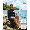 imageMens Sun Protection Shirts UPF 50 Rash Guard for Men Swim Long Sleeve Hiking Fishing Athletic Workout ShirtOrangutan