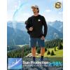 imageMens Sun Protection Shirts UPF 50 Rash Guard for Men Swim Long Sleeve Hiking Fishing Athletic Workout ShirtOrangutan