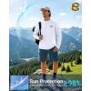 imageMens Sun Protection Shirts UPF 50 Rash Guard for Men Swim Long Sleeve Hiking Fishing Athletic Workout ShirtPeak Sunset