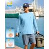 imageMens Sun Protection Shirts UPF 50 Rash Guard for Men Swim Long Sleeve Hiking Fishing Athletic Workout ShirtSailboat