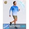 imageMens Sun Protection Shirts UPF 50 Rash Guard for Men Swim Long Sleeve Hiking Fishing Athletic Workout ShirtSun Coconut Tree