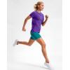 imageWorkout Shirts for Women Lightweight HipLength Long Tshirts Dry Fit Short Sleeve Athletic Tops Gym Running Summer CasualPurple