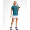 imageWorkout Shirts for Women Lightweight HipLength Long Tshirts Dry Fit Short Sleeve Athletic Tops Gym Running Summer CasualTeal