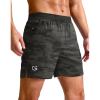 imageG Gradual Mens Athletic Running Shorts 759 Zipper Pocket Lightweight Workout Gym Quick Dry Shorts Golf Tennis HikingGreen Camo
