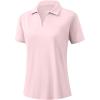 imageG Gradual Polo Shirts for Women Short Sleeve Golf Shirts V Neck Collared Top Cooling Lightweight UPF 50 Tennis Work Dry FitPeach