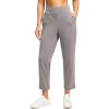 imageG Gradual Womens Pants Ankle 78 Golf Pants 3 Pockets Stretchy Travel Pants Inner Drawstring for Work Business CasualDusty Grey