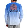 imageMens Sun Protection Shirts UPF 50 Rash Guard for Men Swim Long Sleeve Hiking Fishing Athletic Workout ShirtSun Coconut Tree