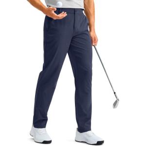 imageG Gradual Mens Golf Pants with 5 Pockets 303234 Lightweight Quick Dry Stretch Work Dress Pants Casual Slacks for MenNavyW34 L30