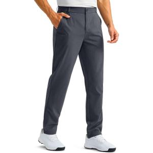 imageG Gradual Mens Golf Pants with 5 Pockets 303234 Lightweight Quick Dry Stretch Work Dress Pants Casual Slacks for MenOil GreyW35 L30