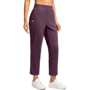 imageG Gradual Womens Pants Ankle 78 Golf Pants 3 Pockets Stretchy Travel Pants Inner Drawstring for Work Business CasualWine