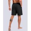 imageG Gradual Mens Swim Trunks with Compression Liner 79 Quick Dry Board Shorts Swimsuit Bathing Suit for Men Zipper PocketsBlack