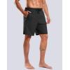 imageG Gradual Mens Swim Trunks with Compression Liner 79 Quick Dry Board Shorts Swimsuit Bathing Suit for Men Zipper PocketsBlack