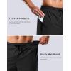 imageG Gradual Mens Swim Trunks with Compression Liner 79 Quick Dry Board Shorts Swimsuit Bathing Suit for Men Zipper PocketsBlack