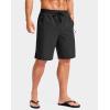 imageG Gradual Mens Swim Trunks with Compression Liner 79 Quick Dry Board Shorts Swimsuit Bathing Suit for Men Zipper PocketsBlack