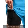 imageG Gradual Mens Swim Trunks with Compression Liner 79 Quick Dry Board Shorts Swimsuit Bathing Suit for Men Zipper PocketsBlue