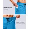 imageG Gradual Mens Swim Trunks with Compression Liner 79 Quick Dry Board Shorts Swimsuit Bathing Suit for Men Zipper PocketsBlue