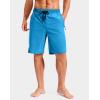 imageG Gradual Mens Swim Trunks with Compression Liner 79 Quick Dry Board Shorts Swimsuit Bathing Suit for Men Zipper PocketsBlue