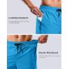 imageG Gradual Mens Swim Trunks with Compression Liner 79 Quick Dry Board Shorts Swimsuit Bathing Suit for Men Zipper PocketsBlue