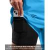 imageG Gradual Mens Swim Trunks with Compression Liner 79 Quick Dry Board Shorts Swimsuit Bathing Suit for Men Zipper PocketsBlue