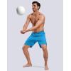 imageG Gradual Mens Swim Trunks with Compression Liner 79 Quick Dry Board Shorts Swimsuit Bathing Suit for Men Zipper PocketsBlue
