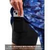 imageG Gradual Mens Swim Trunks with Compression Liner 79 Quick Dry Board Shorts Swimsuit Bathing Suit for Men Zipper PocketsBlue Camo