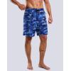 imageG Gradual Mens Swim Trunks with Compression Liner 79 Quick Dry Board Shorts Swimsuit Bathing Suit for Men Zipper PocketsBlue Camo