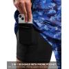 imageG Gradual Mens Swim Trunks with Compression Liner 79 Quick Dry Board Shorts Swimsuit Bathing Suit for Men Zipper PocketsBlue Camo