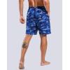 imageG Gradual Mens Swim Trunks with Compression Liner 79 Quick Dry Board Shorts Swimsuit Bathing Suit for Men Zipper PocketsBlue Camo