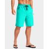 imageG Gradual Mens Swim Trunks with Compression Liner 79 Quick Dry Board Shorts Swimsuit Bathing Suit for Men Zipper PocketsCyan