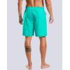 imageG Gradual Mens Swim Trunks with Compression Liner 79 Quick Dry Board Shorts Swimsuit Bathing Suit for Men Zipper PocketsCyan