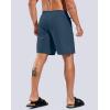 imageG Gradual Mens Swim Trunks with Compression Liner 79 Quick Dry Board Shorts Swimsuit Bathing Suit for Men Zipper PocketsDark Blue