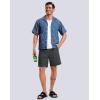 imageG Gradual Mens Swim Trunks with Compression Liner 79 Quick Dry Board Shorts Swimsuit Bathing Suit for Men Zipper PocketsDark Grey