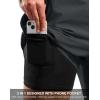 imageG Gradual Mens Swim Trunks with Compression Liner 79 Quick Dry Board Shorts Swimsuit Bathing Suit for Men Zipper PocketsDark Grey