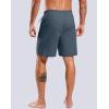 imageG Gradual Mens Swim Trunks with Compression Liner 79 Quick Dry Board Shorts Swimsuit Bathing Suit for Men Zipper PocketsDusty Blue