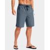 imageG Gradual Mens Swim Trunks with Compression Liner 79 Quick Dry Board Shorts Swimsuit Bathing Suit for Men Zipper PocketsDusty Blue