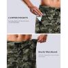 imageG Gradual Mens Swim Trunks with Compression Liner 79 Quick Dry Board Shorts Swimsuit Bathing Suit for Men Zipper PocketsGreen Camo