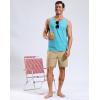 imageG Gradual Mens Swim Trunks with Compression Liner 79 Quick Dry Board Shorts Swimsuit Bathing Suit for Men Zipper PocketsKhaki