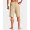 imageG Gradual Mens Swim Trunks with Compression Liner 79 Quick Dry Board Shorts Swimsuit Bathing Suit for Men Zipper PocketsKhaki