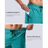 imageG Gradual Mens Swim Trunks with Compression Liner 79 Quick Dry Board Shorts Swimsuit Bathing Suit for Men Zipper PocketsLake Green