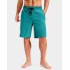 imageG Gradual Mens Swim Trunks with Compression Liner 79 Quick Dry Board Shorts Swimsuit Bathing Suit for Men Zipper PocketsLake Green