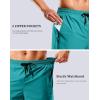 imageG Gradual Mens Swim Trunks with Compression Liner 79 Quick Dry Board Shorts Swimsuit Bathing Suit for Men Zipper PocketsLake Green