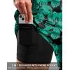 imageG Gradual Mens Swim Trunks with Compression Liner 79 Quick Dry Board Shorts Swimsuit Bathing Suit for Men Zipper PocketsLeaf