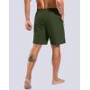imageG Gradual Mens Swim Trunks with Compression Liner 79 Quick Dry Board Shorts Swimsuit Bathing Suit for Men Zipper PocketsOlive
