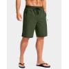 imageG Gradual Mens Swim Trunks with Compression Liner 79 Quick Dry Board Shorts Swimsuit Bathing Suit for Men Zipper PocketsOlive